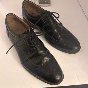Clarks Waterproof Black Leather Wingtip Oxfords | Men’s US 11.5 | Dress Shoes